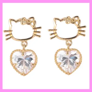 【6-27#】Cat-Shaped Earrings  for female fashion daily engagement wedding anniversary
