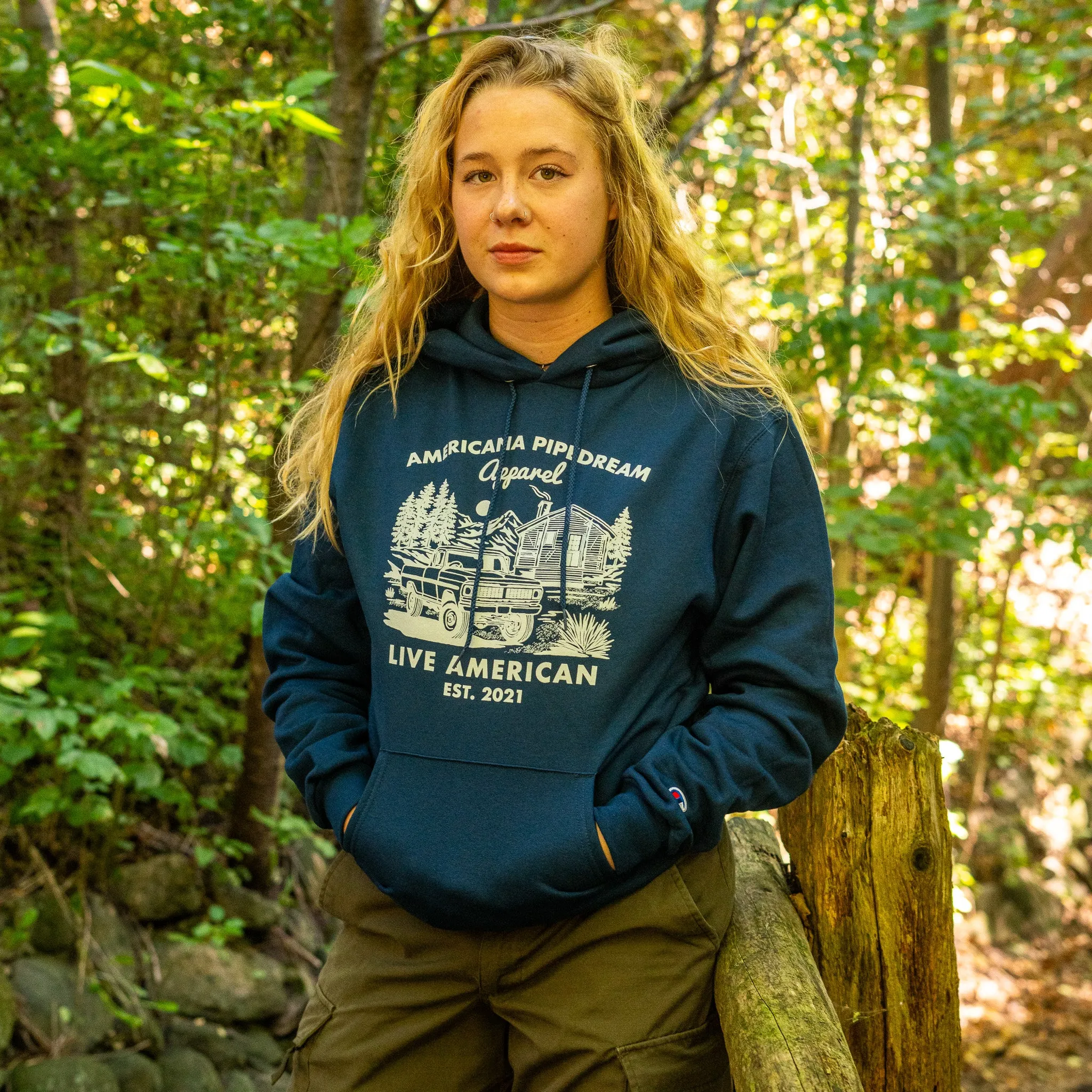 Americana Pipedream Champion Logo Hoodie