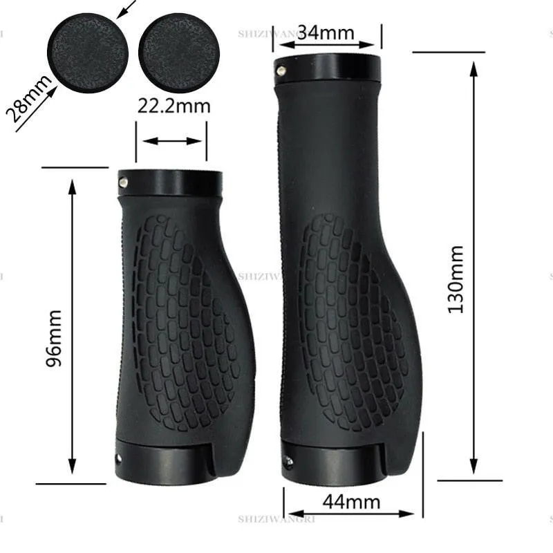 Bicycle Handlebar Grips Short Long Grip Integrated Rubber handle MTB Cycling Hand Rest Mountain Bike Grip Grippings BMX Grips