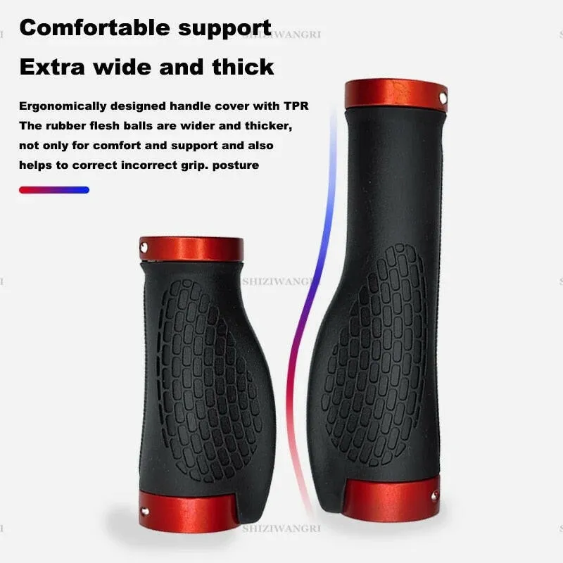Bicycle Handlebar Grips Short Long Grip Integrated Rubber handle MTB Cycling Hand Rest Mountain Bike Grip Grippings BMX Grips
