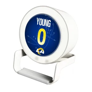 Byron Young Los Angeles Rams 0 Ready Night Light Charger and Bluetooth Speaker
