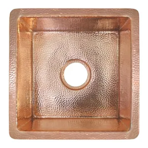 Cantina 13" Single Bowl Copper Undermount Bar/Prep Sink