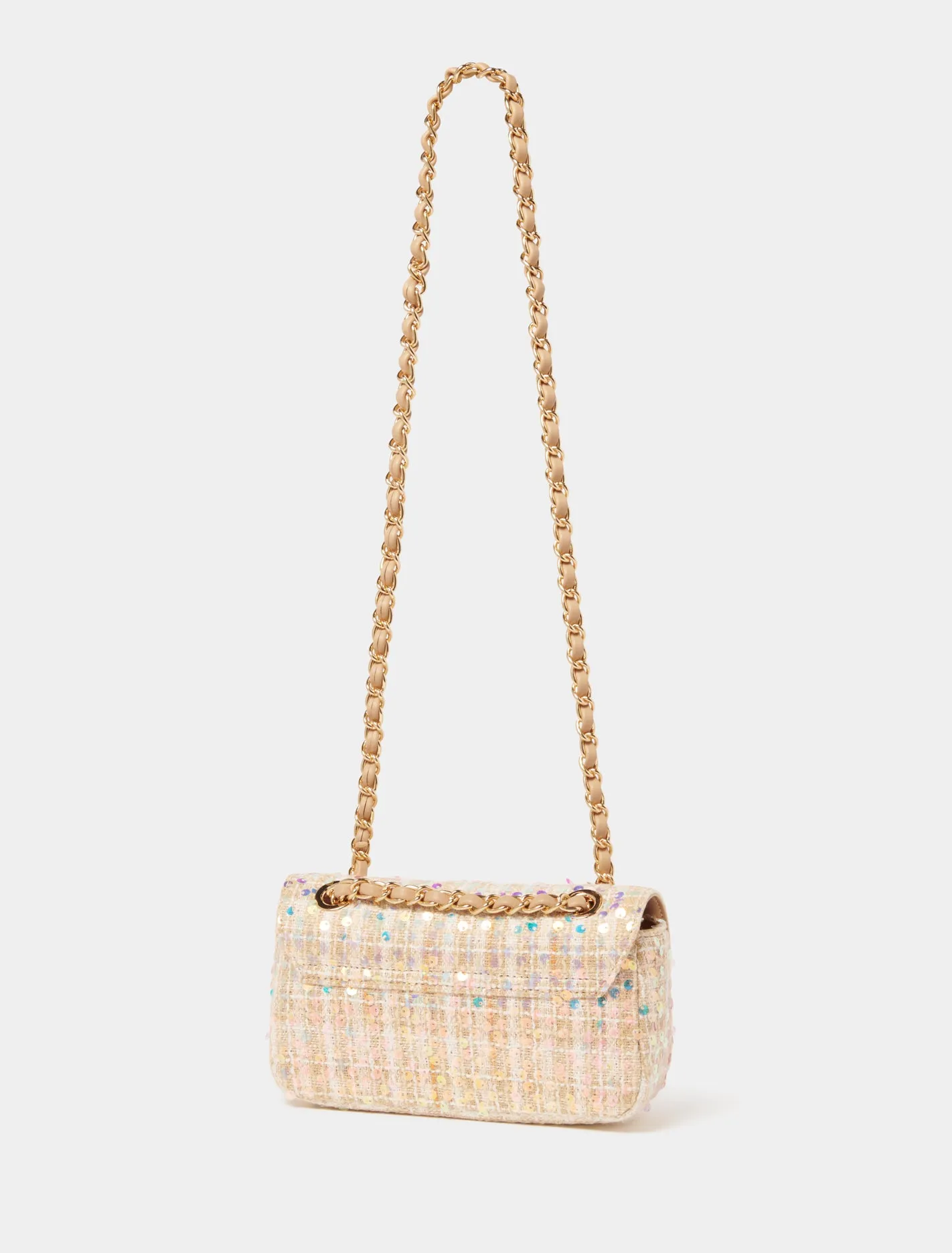 Chantal Sequins Tweed Bag