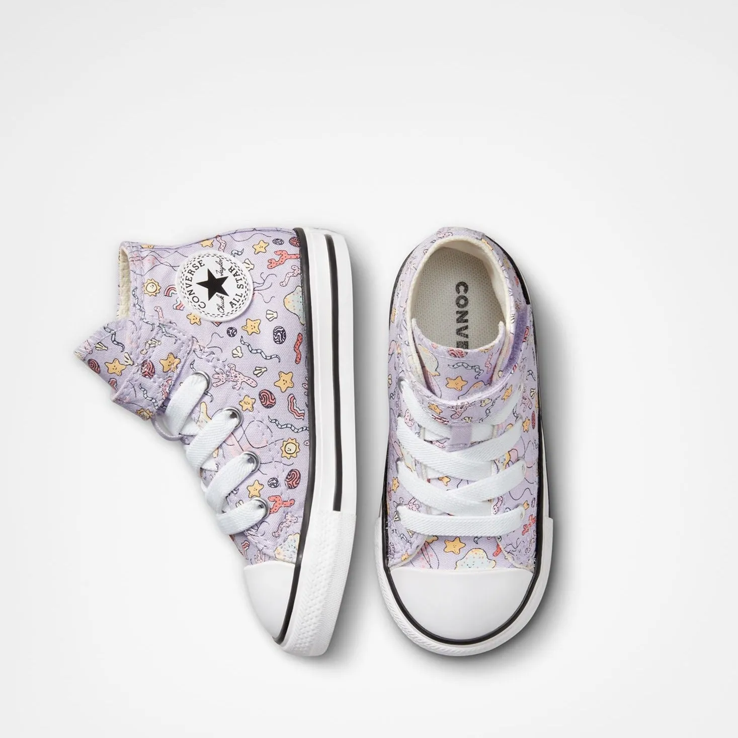 Converse Chuck Taylor All Star Majestic Mermaids Print Toddler High Top Shoe