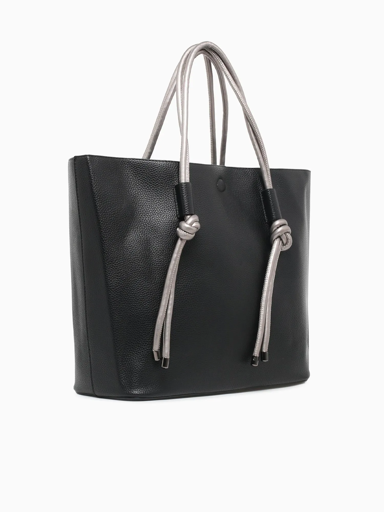 Convertible Tote Black Pewter