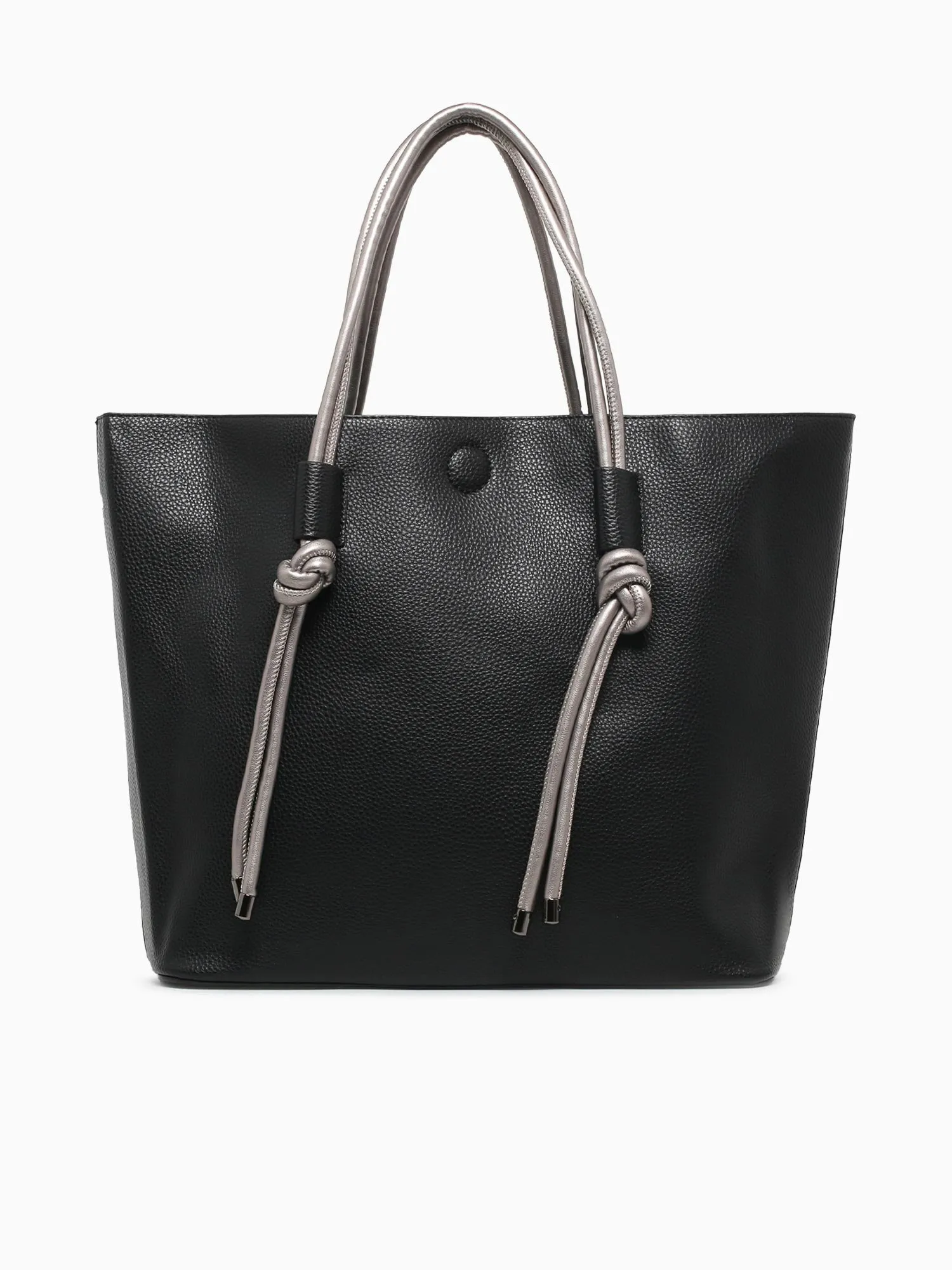 Convertible Tote Black Pewter