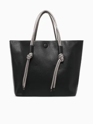 Convertible Tote Black Pewter