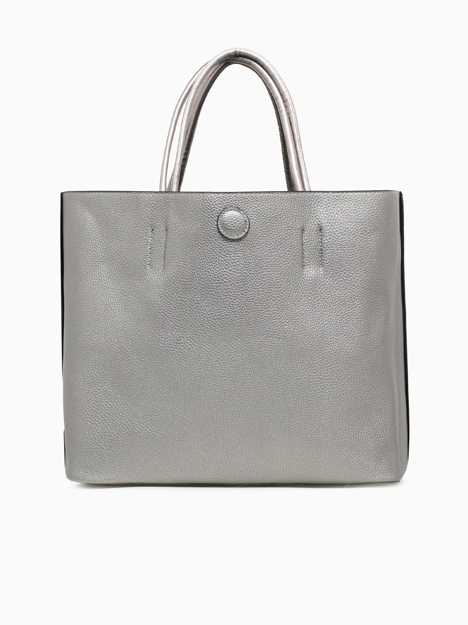 Convertible Tote Black Pewter