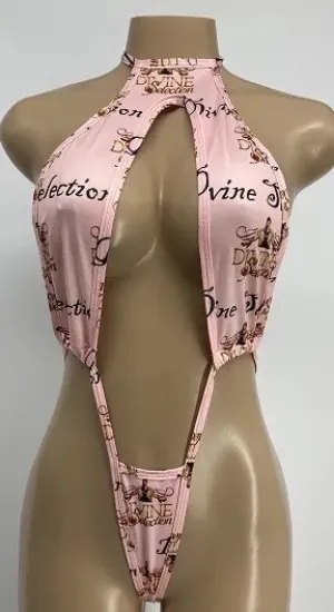 Exotic Dance Wear Oriental Pink One Piece Divine Selection