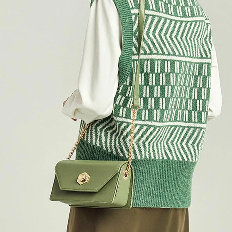 Fashionable Simple Chain Temperament Popular Commuter Small Square Bag