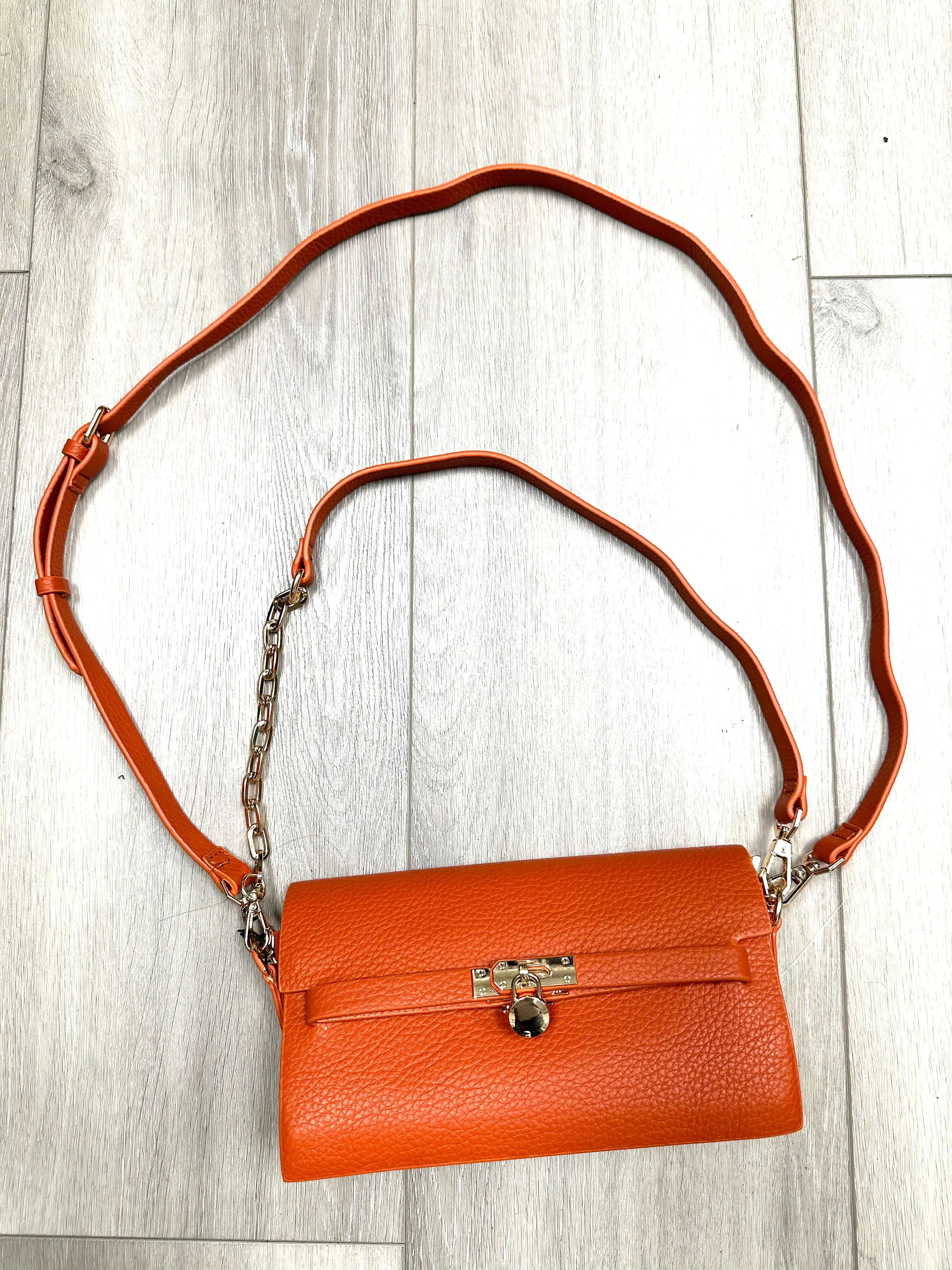 Faux Pebble Leather Crossbody