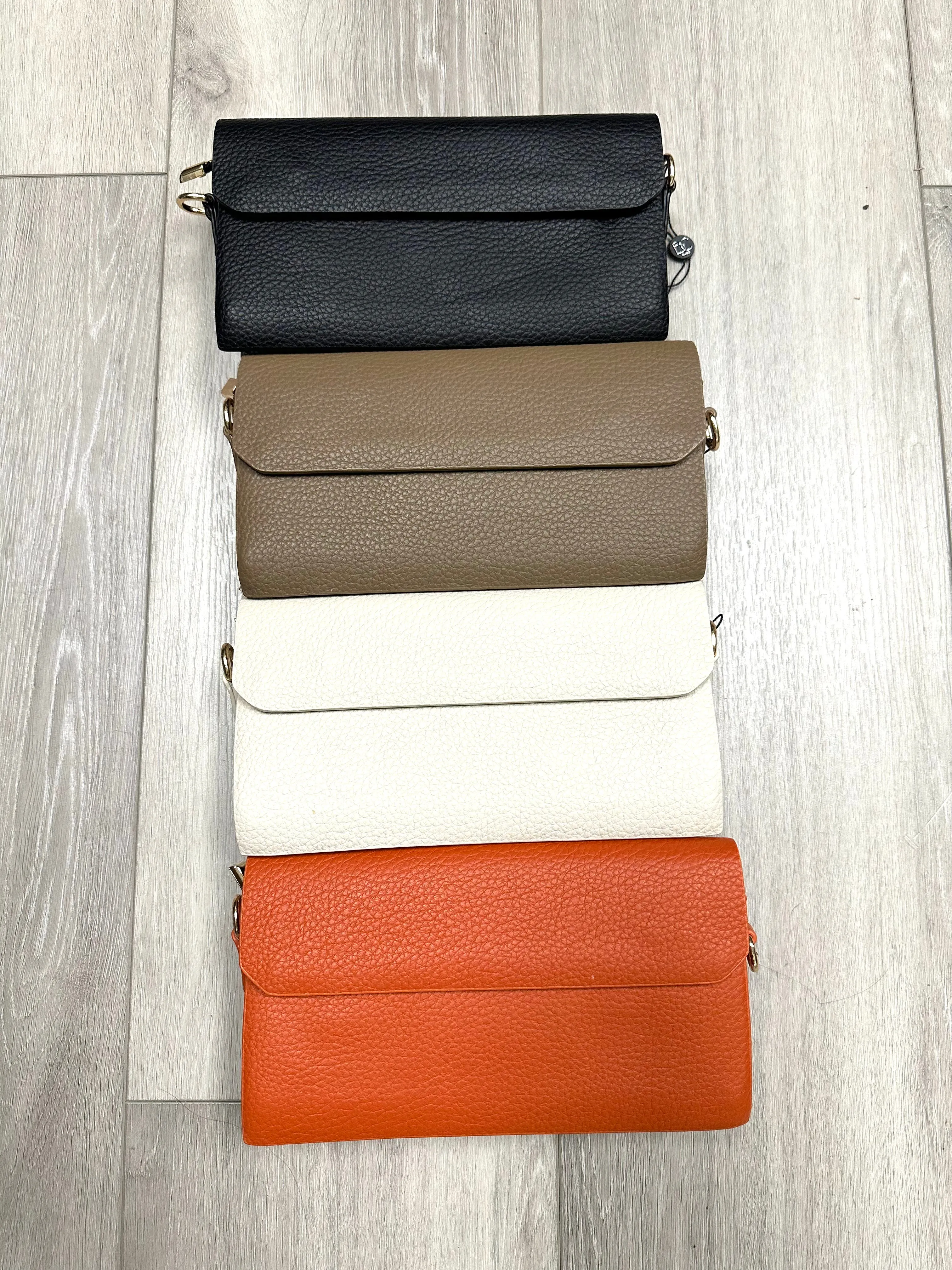 Faux Pebble Leather Crossbody