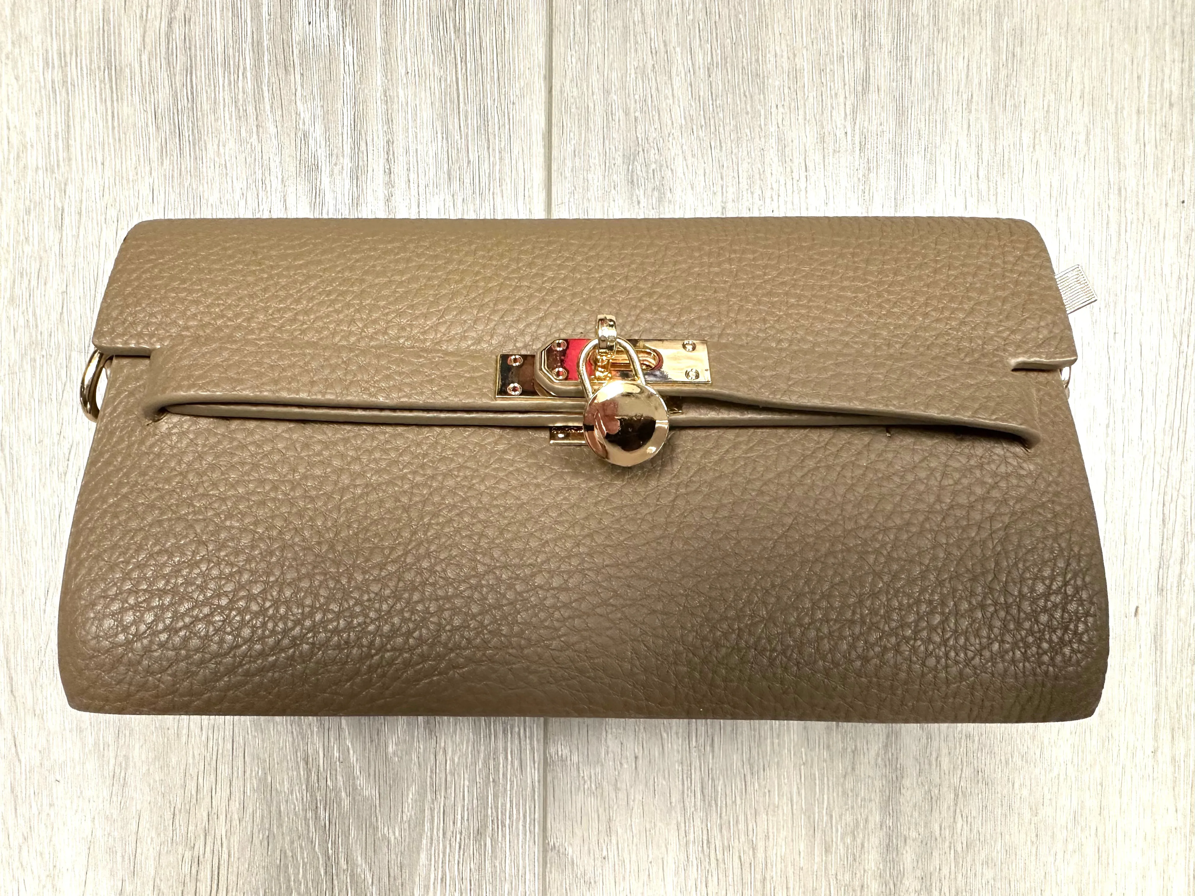 Faux Pebble Leather Crossbody