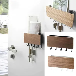 Fishhook Shelf storage rack key wooden hanger room rack