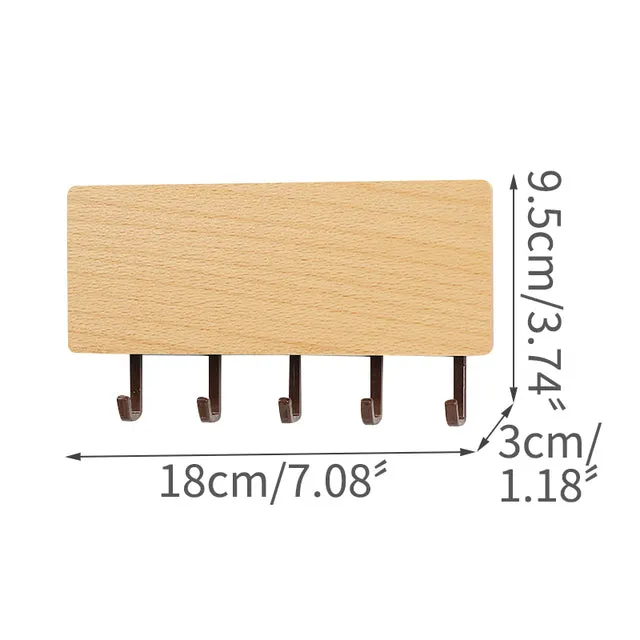 Fishhook Shelf storage rack key wooden hanger room rack