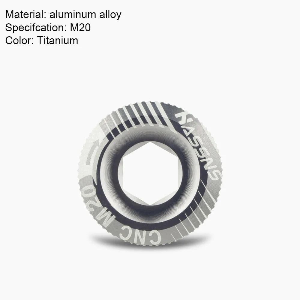 HASSNS Mtb Crank Cover Cap Bicycle Hollowtech Integrated Crankset Screw Mountain Bike Connecting Rods Cover Cap M15/M18/M19/M20