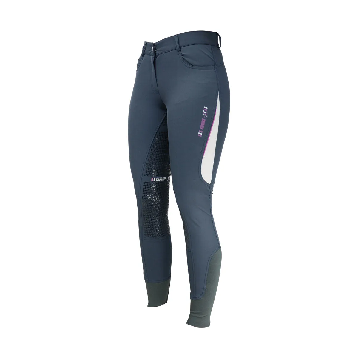 HySport Dynamic Breeches Grey & Rose