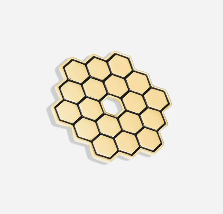 James Webb Telescope Mirror Enamel Pin
