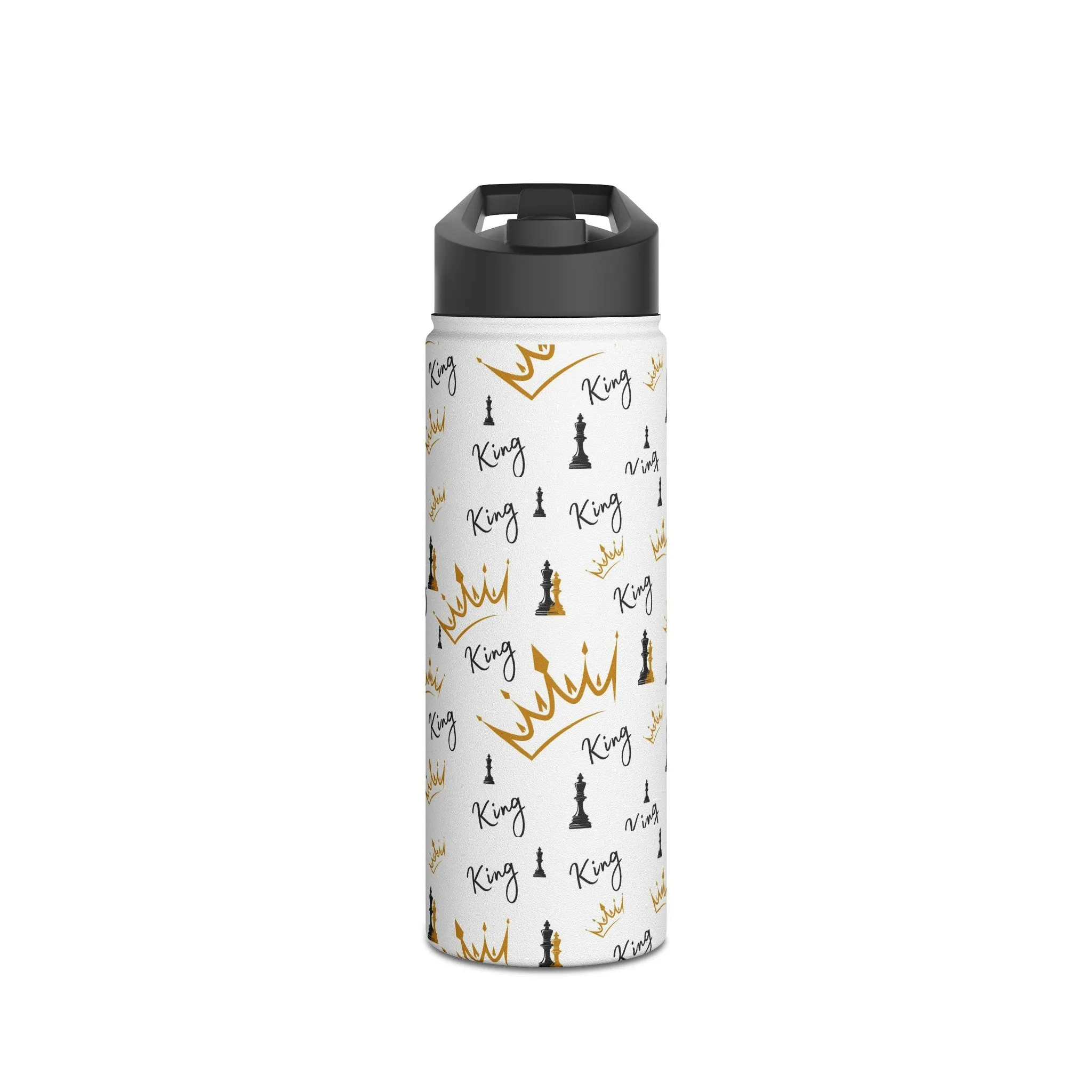 King Stainless Steel Water Bottle, Standard Lid
