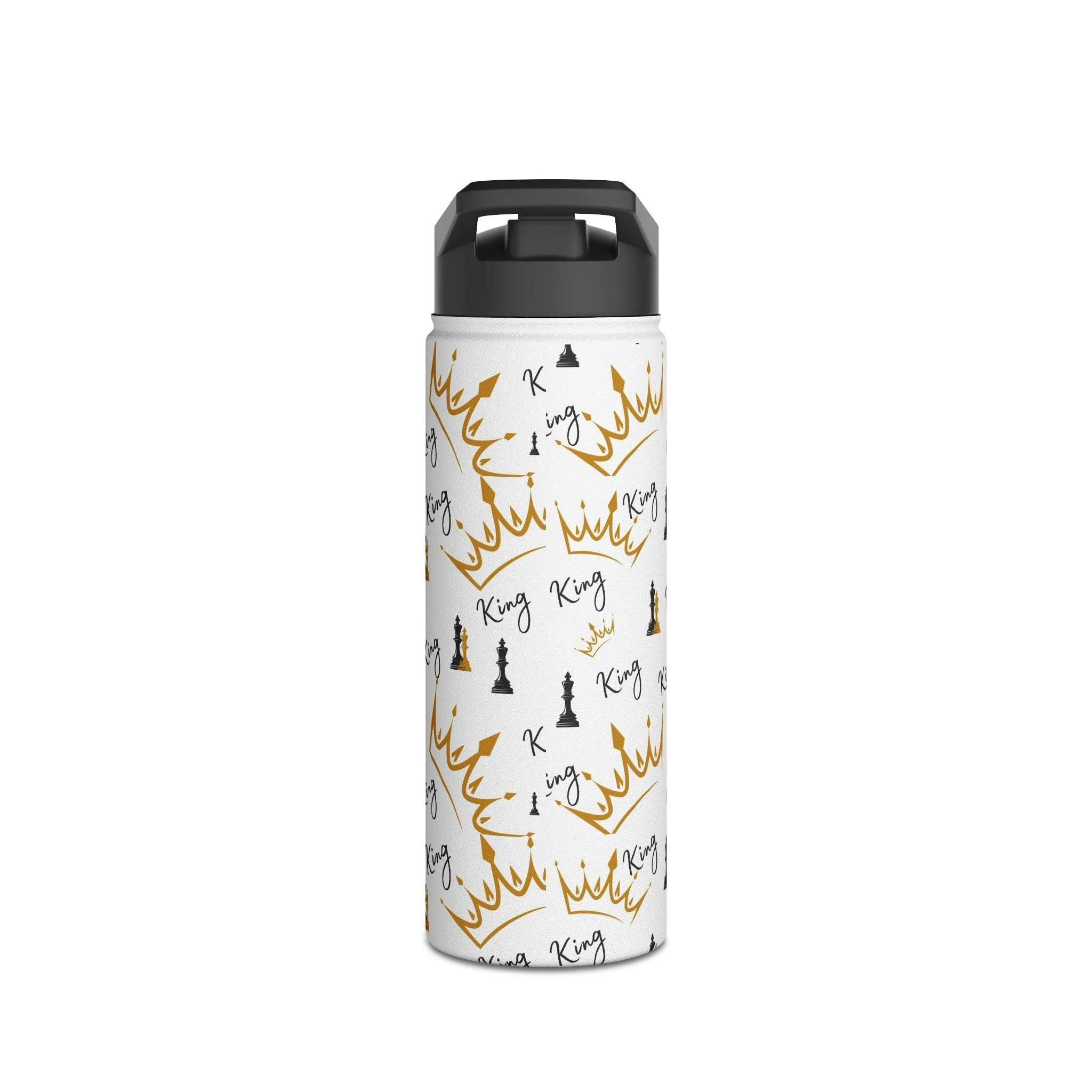 King Stainless Steel Water Bottle, Standard Lid