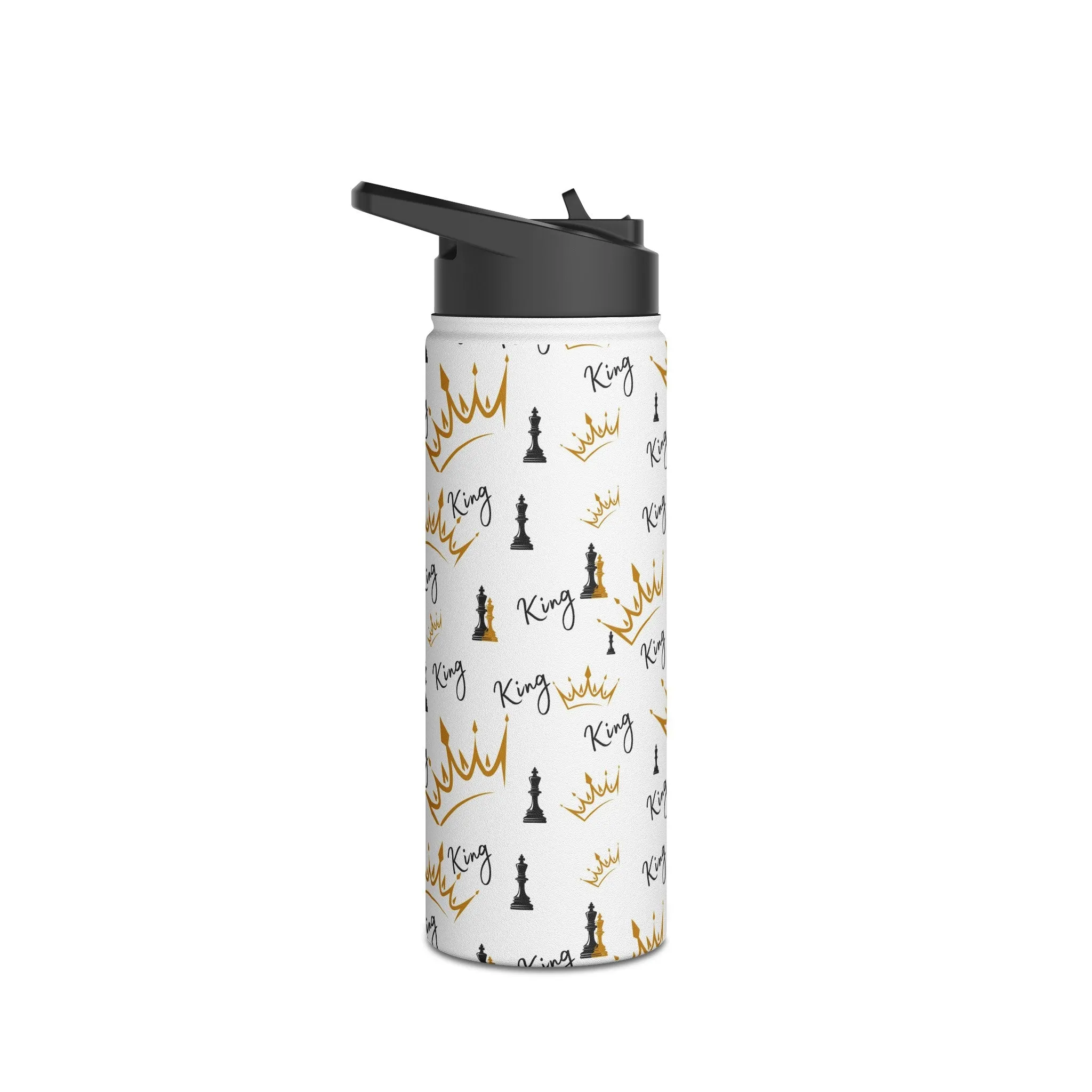 King Stainless Steel Water Bottle, Standard Lid