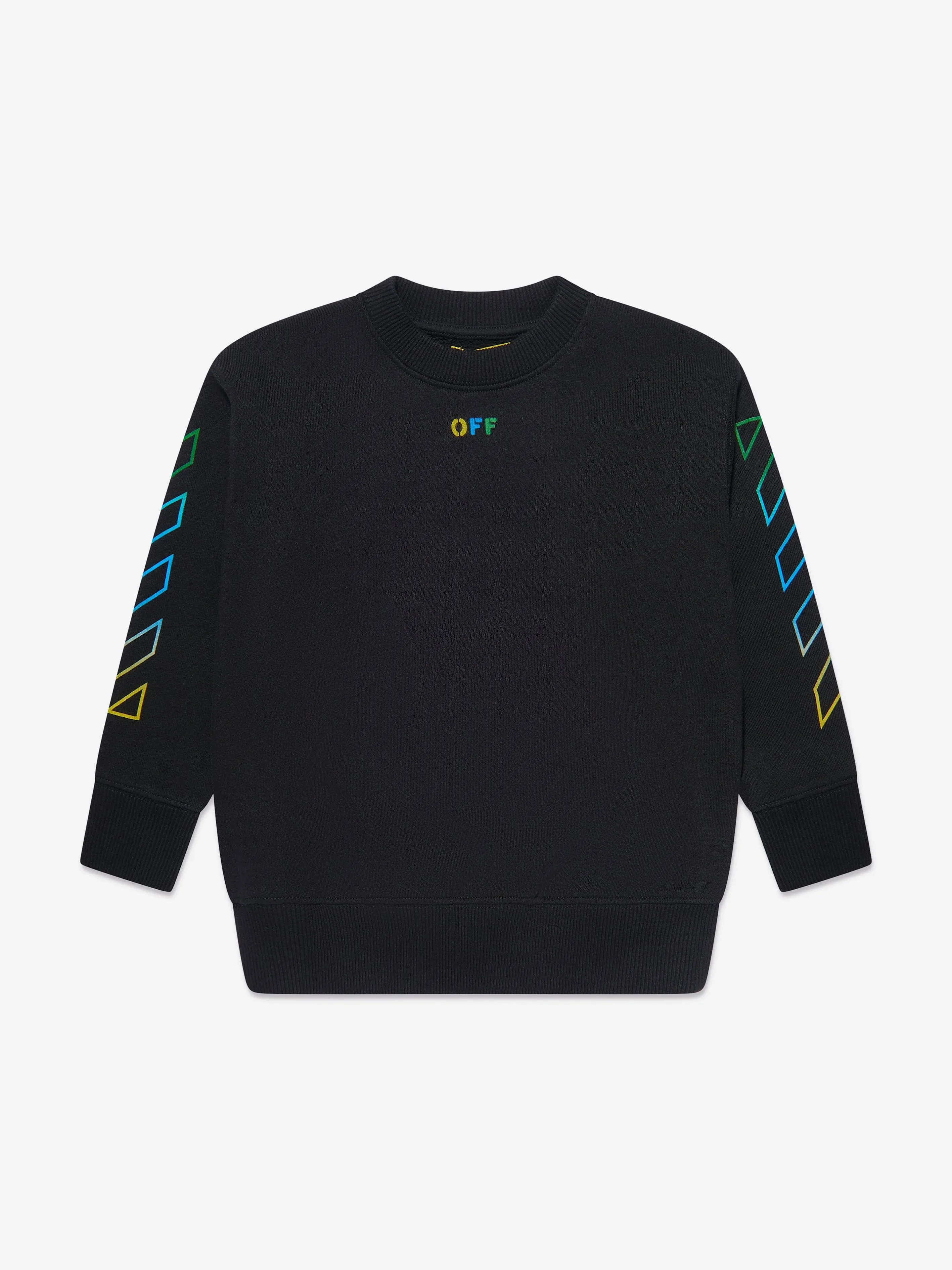 Off-White Kids Arrow Rainbow Sweatshirt in Black