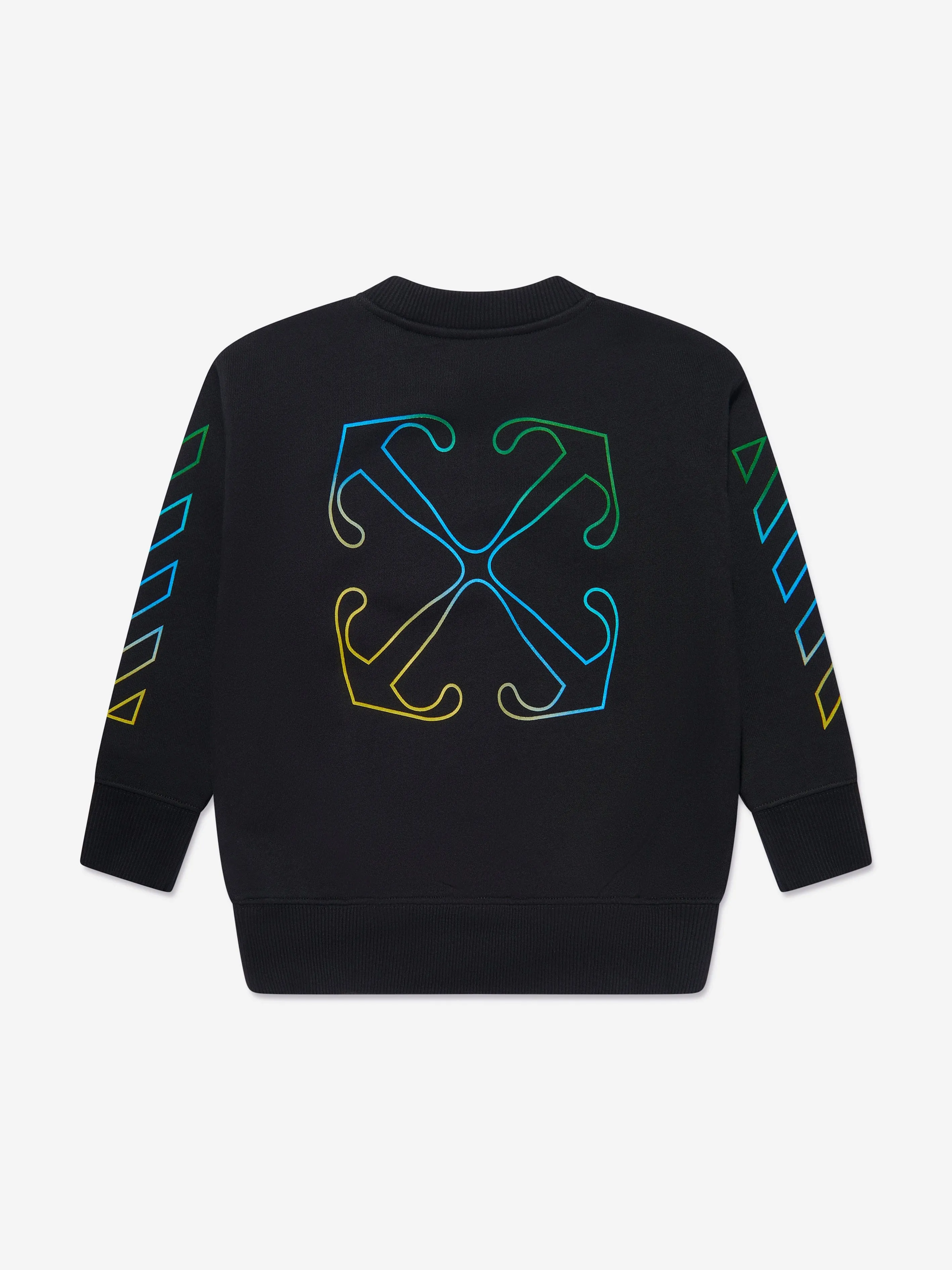 Off-White Kids Arrow Rainbow Sweatshirt in Black