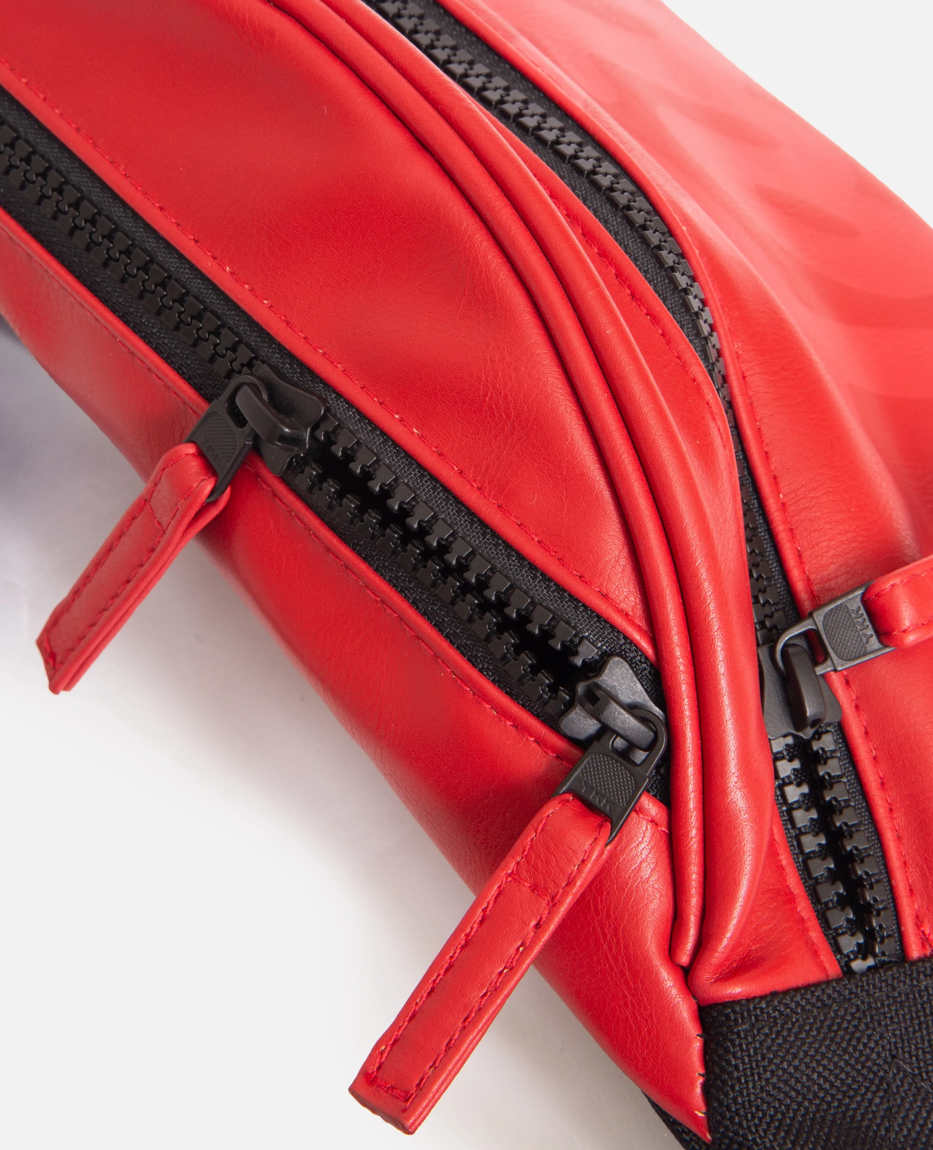 Patta Faux Leather Waistbag (High Risk Red)