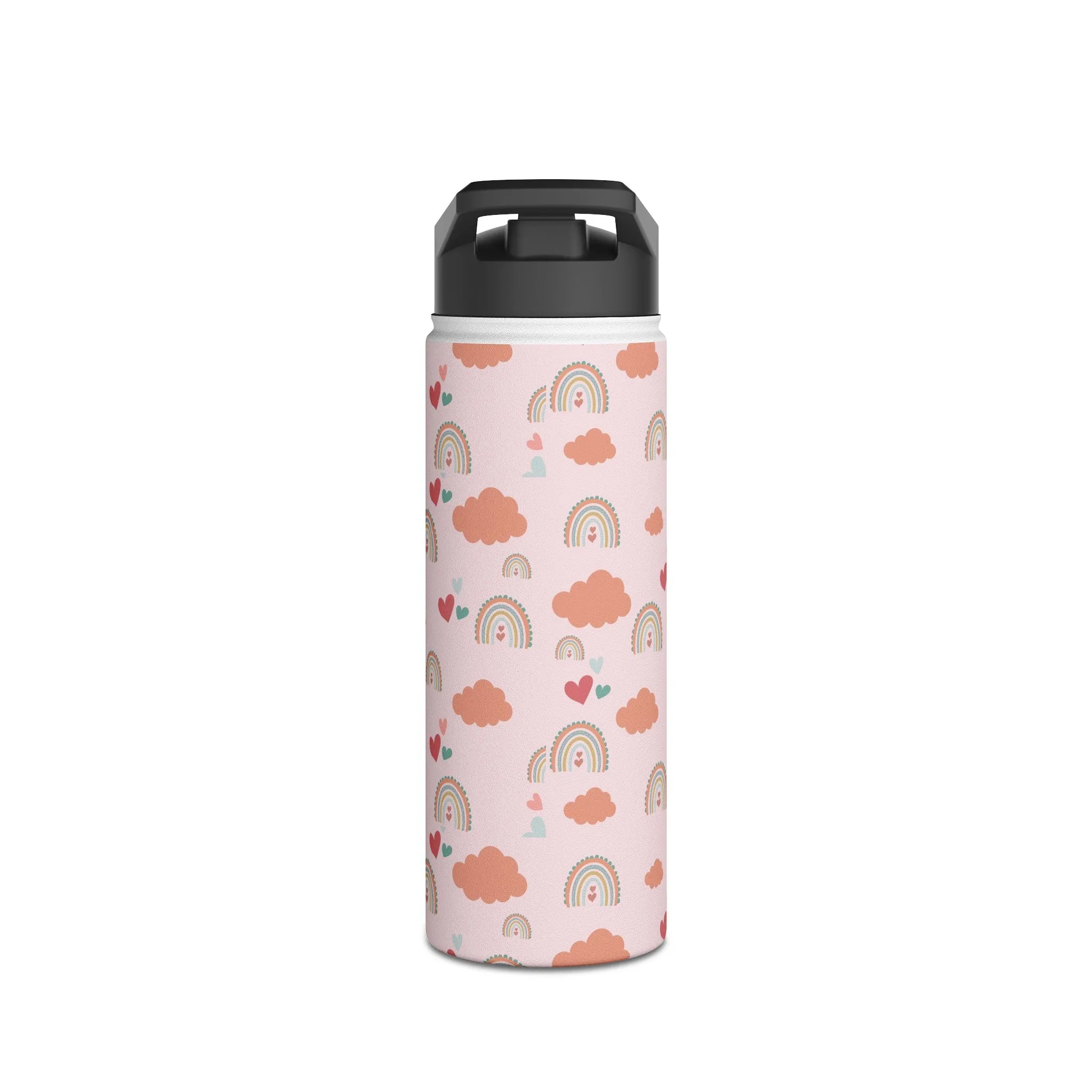 Rainbows and Clouds Traveler Stainless Steel Water Bottle