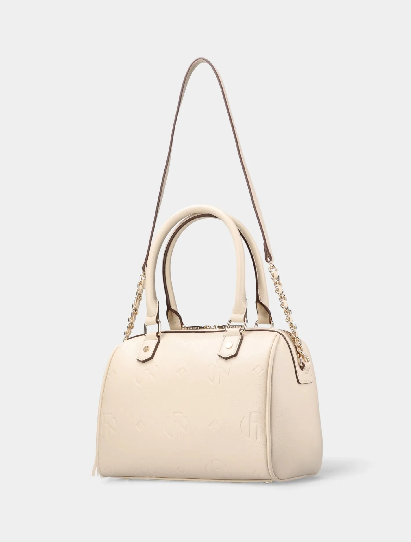 Rosie Embossed Print Barrel Bag