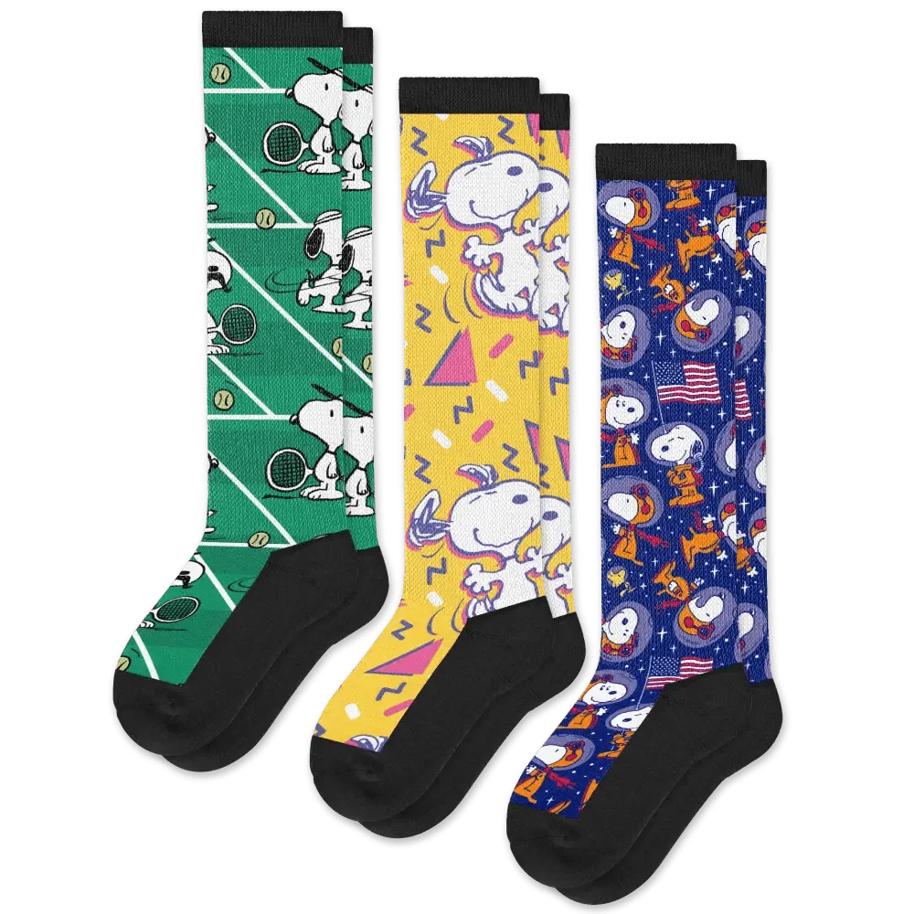 Snoopy Adventure EasyStretch™ Socks Bundle 3-Pack
