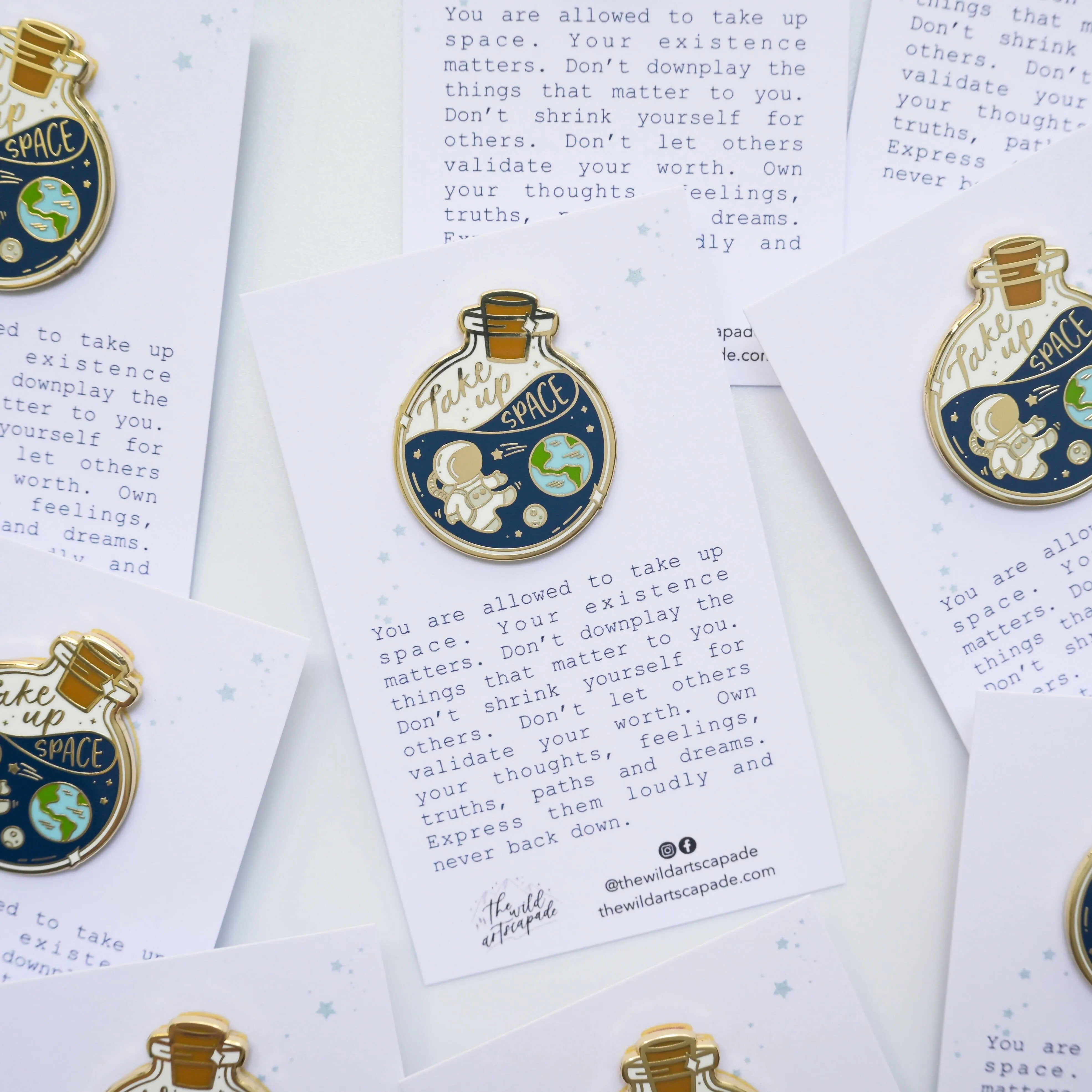 Take Up Space | Enamel Pin