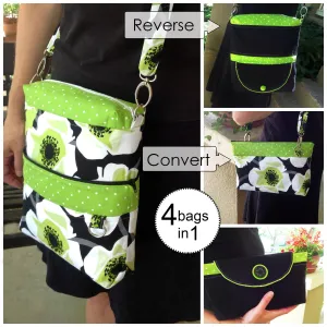 The Convertible Reversible  Bag