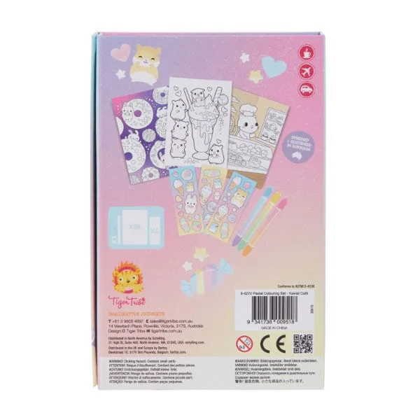 Tiger Tribe TT6-0272 Pastel Colouring Set - Kawaii Cafe