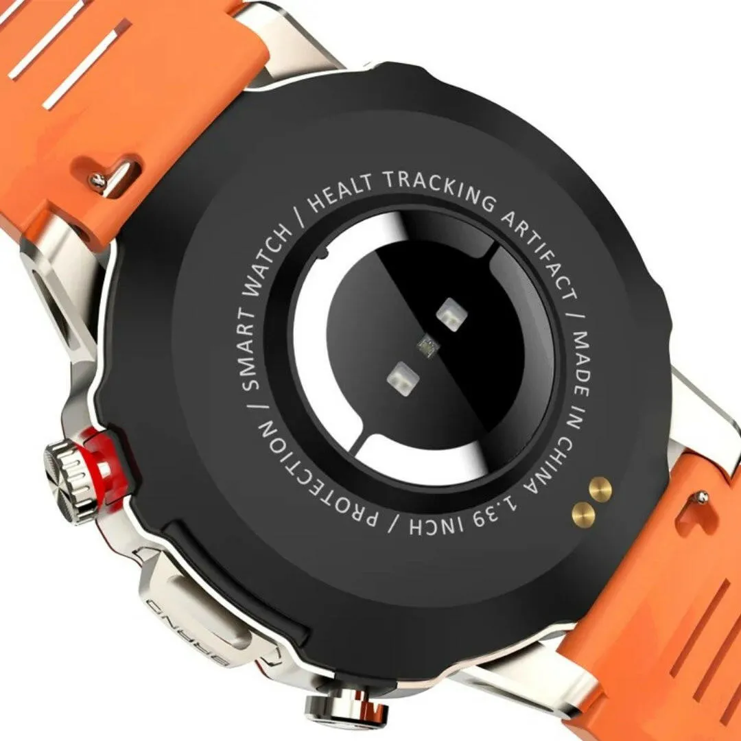 TUTT H9 Men Outdoor Sport Smart Watch with Speaker Activity Fitness Tracker SmartWatch Health Stress & Sleep Monitoring | 128 Memory | AI Voice IP67 GPS Exercise