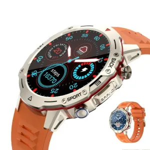 TUTT H9 Men Outdoor Sport Smart Watch with Speaker Activity Fitness Tracker SmartWatch Health Stress & Sleep Monitoring | 128 Memory | AI Voice IP67 GPS Exercise