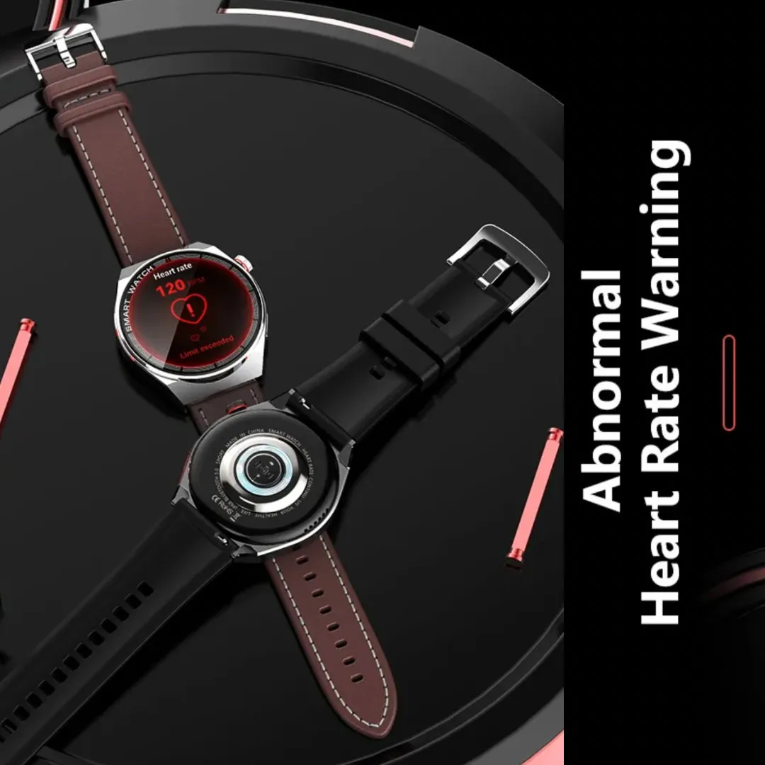 TUTT LX3 Classic Smart Watch For Men | Titanium Alloy | NFC Function Heart Rate Blood Oxygen | IP68 Waterproof Activity Tracking and Sport Modes | Rubber & Leather (2)