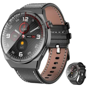 TUTT LX3 Classic Smart Watch For Men | Titanium Alloy | NFC Function Heart Rate Blood Oxygen | IP68 Waterproof Activity Tracking and Sport Modes | Rubber & Leather (2)