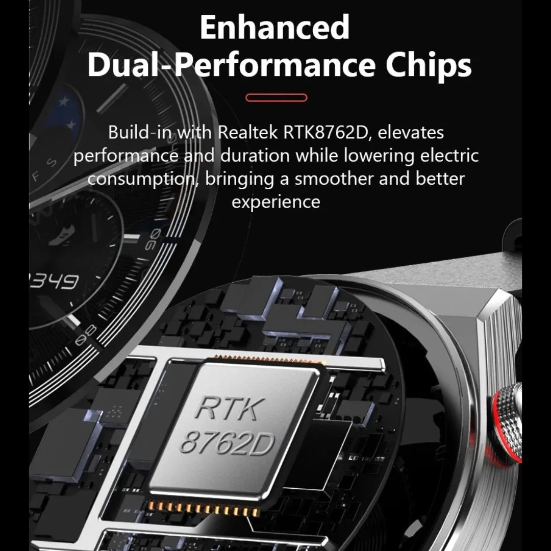 TUTT LX3 Classic Smart Watch For Men | Titanium Alloy | NFC Function Heart Rate Blood Oxygen | IP68 Waterproof Activity Tracking and Sport Modes | Rubber & Leather (2)