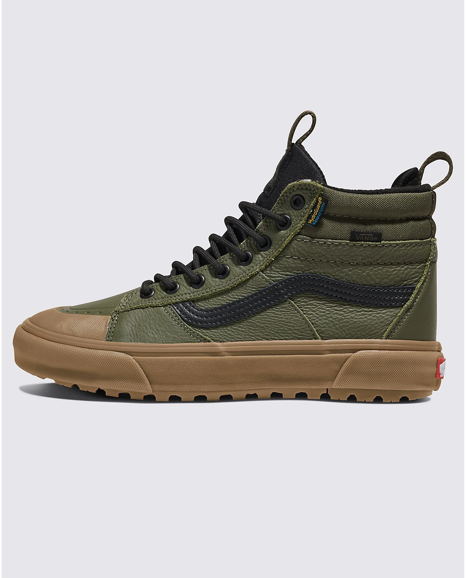 Vans MTE Sk8-Hi Waterproof Insulated Shoe - Grape Leaf Green / Gum Brown - Size 8.5m / 10.0w