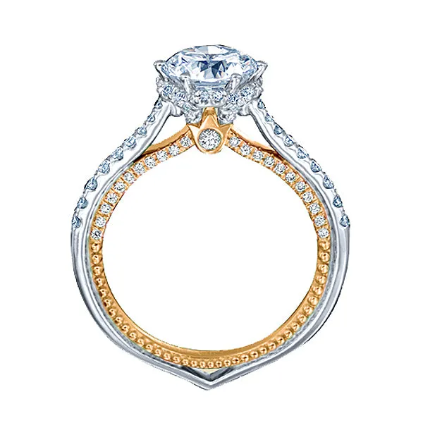 Verragio Round Diamond Center Engagement Ring COUTURE-0458RD-2WR