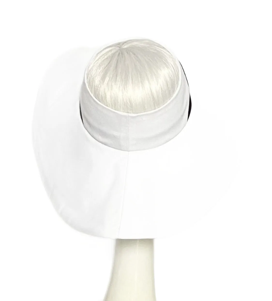 White Sun Visor Hat