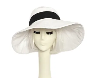 White Sun Visor Hat